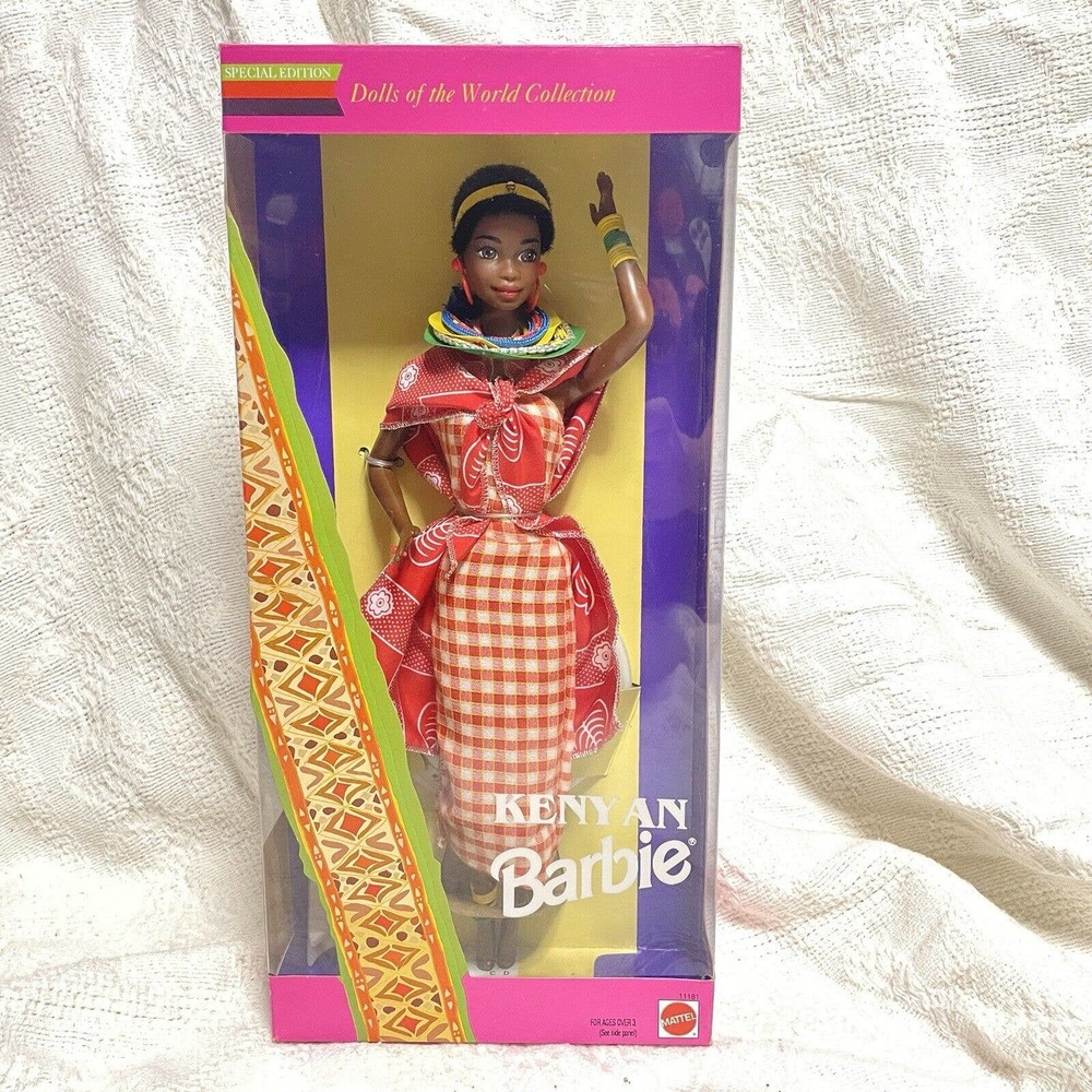 MATTEL Vintage 1993 Kenyan Barbie Doll Dolls Of The World Made In Malaysia NRFB